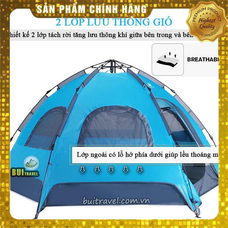 Lều du lịch tự bung lục giác 2 lớp 5-6 người Gazelle Outdoors GL1269 - Lều dã ngoại cắm trại chính hãng