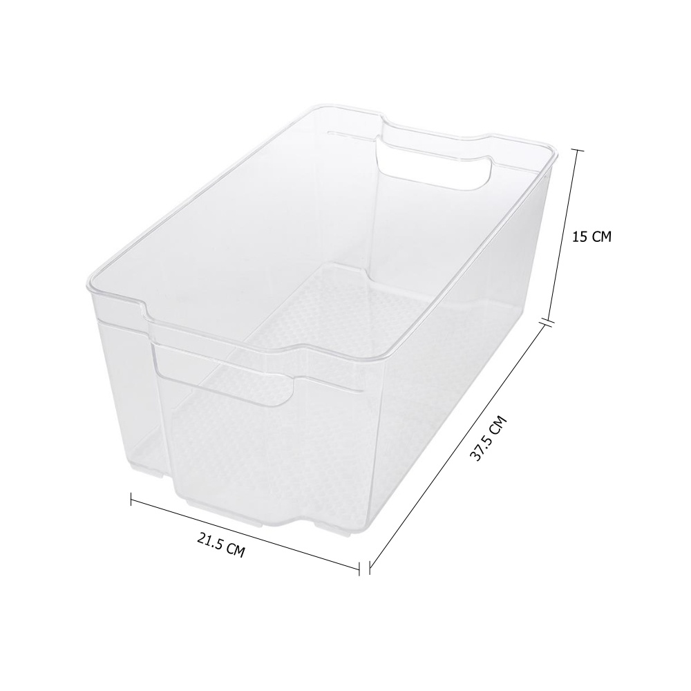 HomeBase KECH Hộp nhựa lưu trữ tủ lạnh có thể xếp chồng Thái Lan 9051 W37.5xD21.5xH15cm