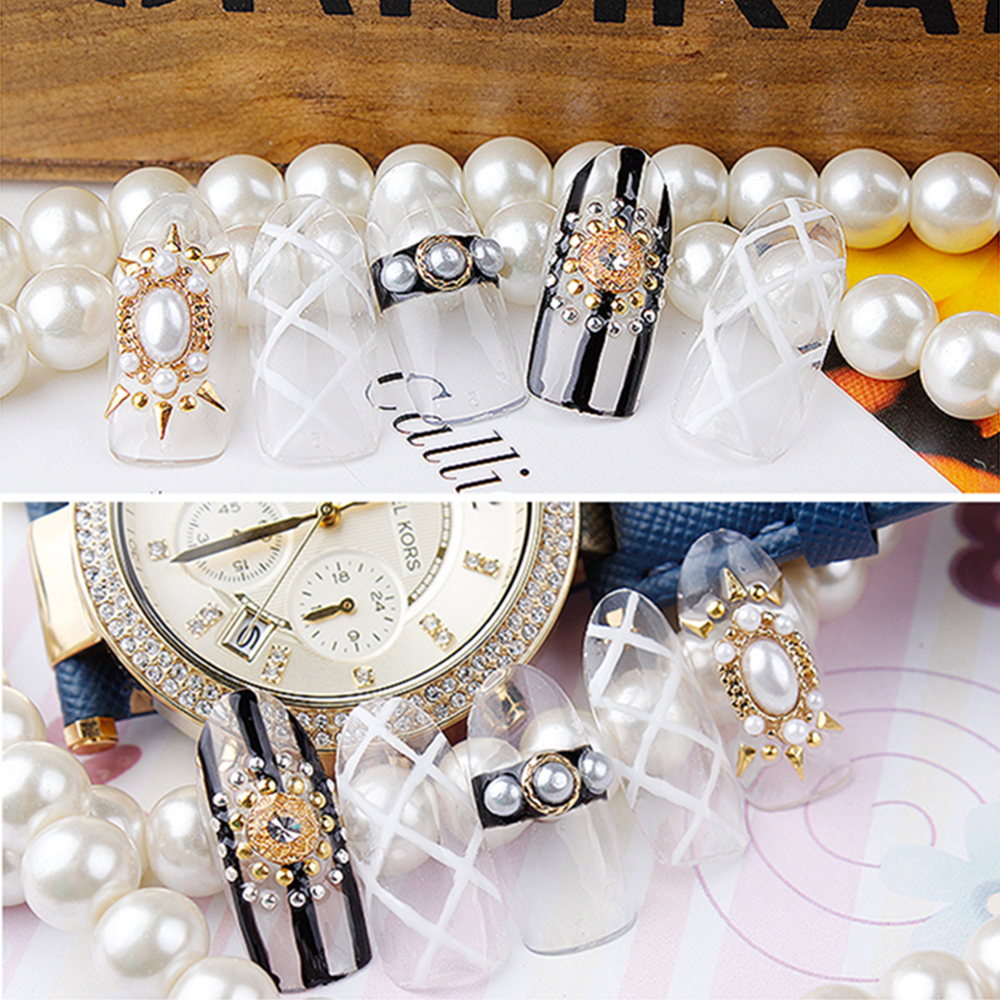 [Hàng mới về] Hộp hạt ngọc trai giả trang trí móng 3D 2/3mm