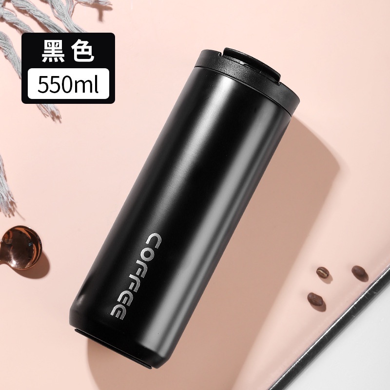 550ml Fan House Cốc cà phê holic inox 304, bình giữ nhiệt 12h, bảo hành 6 tháng RICKSTORE