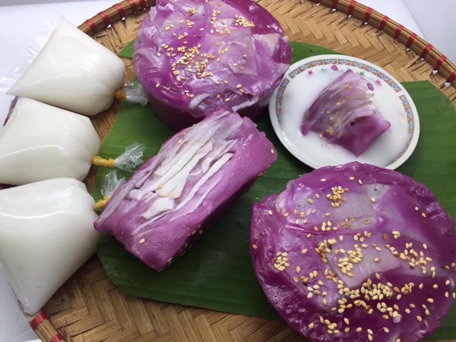 Bánh khoai môn lá cẩm | Shopee Việt Nam