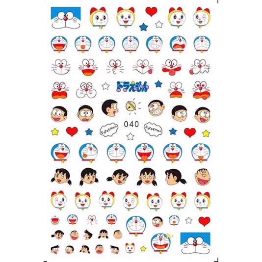 Hình dán móng tay Nobita