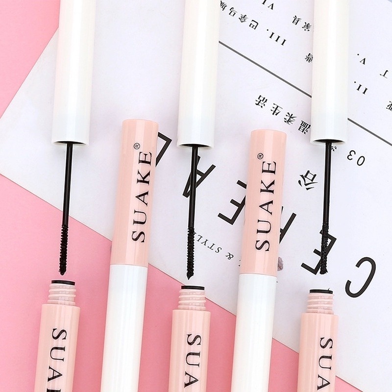 [Hàng mới về] Mascara chải cong dày và dài lông mi SUAKE 2 màu sắc tùy chọn chống thấm nước mồ hôi lâu trôi