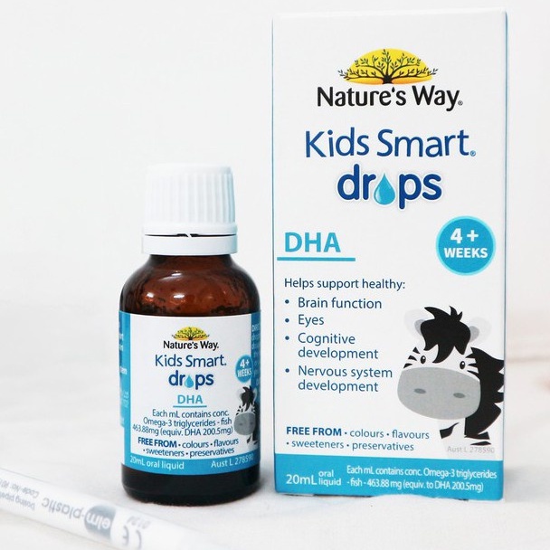 DHA Nature’ Way Kids Smart dạng giọt Drops 20ml Úc