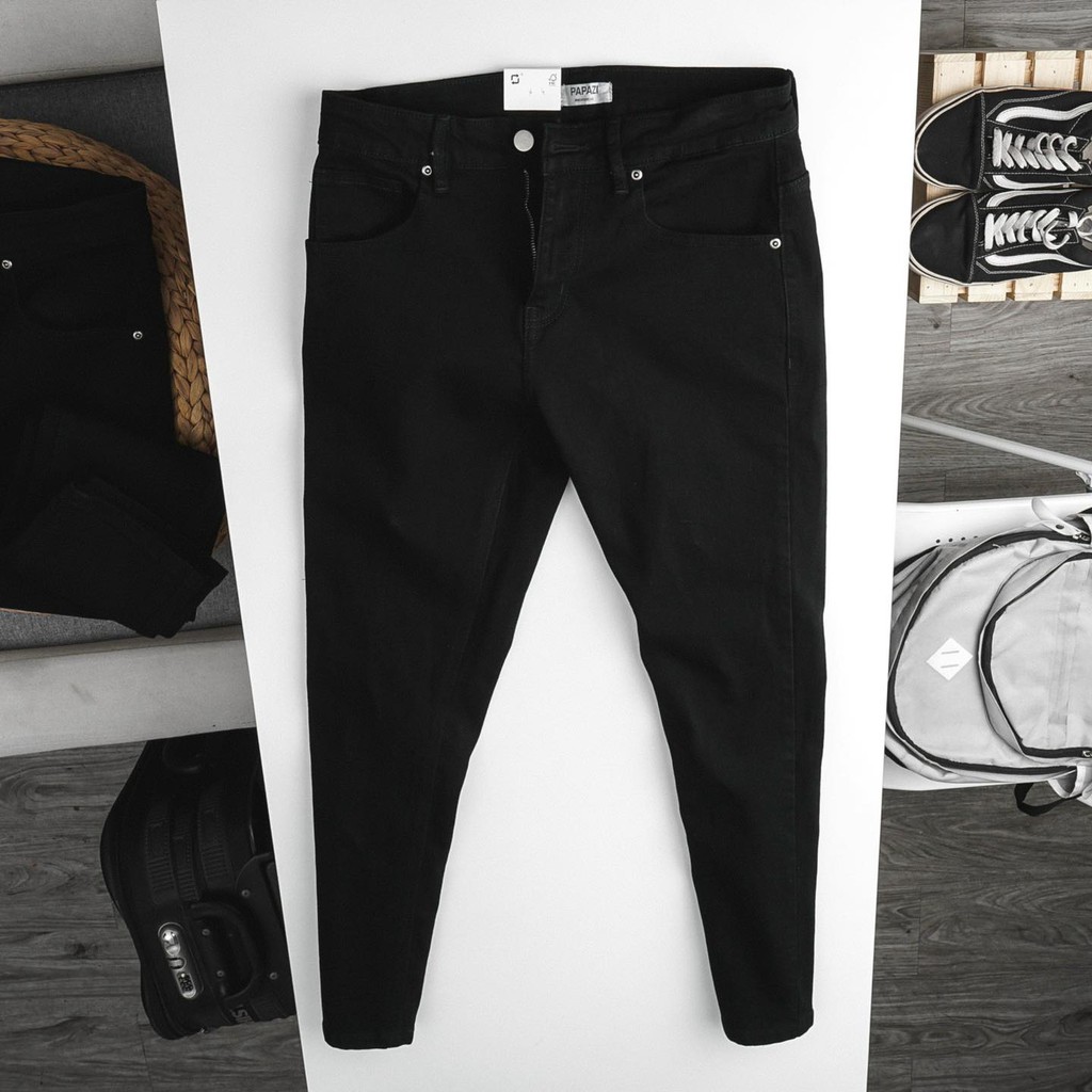 QUẦN JEAN NAM ĐEN TRƠN HÀN H.TR01 | BigBuy360 - bigbuy360.vn