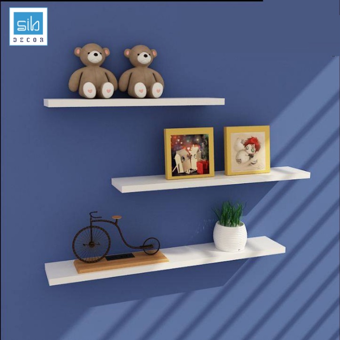 Kệ Trang Trí Treo Tường Dài 90cm Thương Hiệu SIB Decor Đơn Giản, Tinh Tế Với Kết Cấu Chịu Lực Giấu Chân