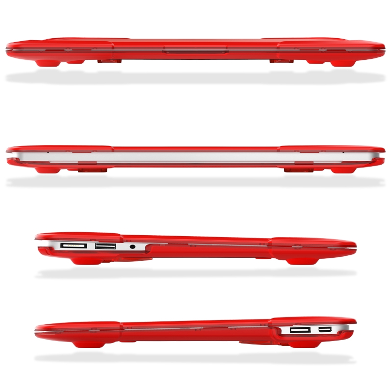 Bọc nhựa màu trong có chân chống bảo vệ cho Macbook Touch Bar A1706 A1708 A1989 Air 13 A1369 A1466 | BigBuy360 - bigbuy360.vn