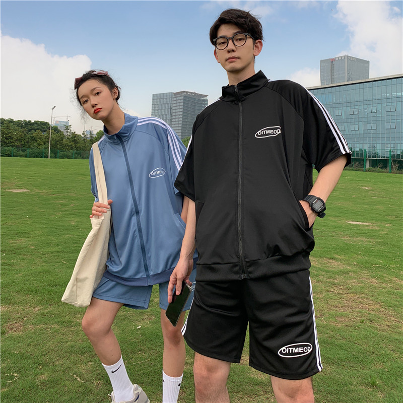 Set of sports jackets and shorts with active fashion style for men | BigBuy360 - bigbuy360.vn