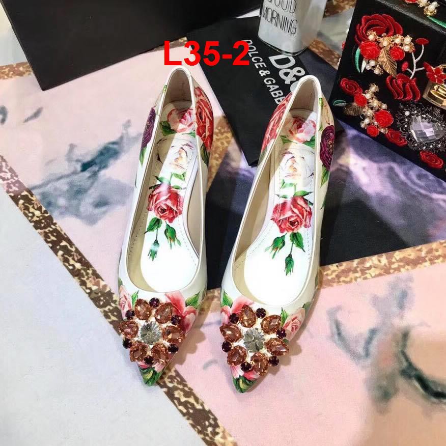 L35-2 Dolce Gabbana giày cao 6cm, 9cm siêu cấp