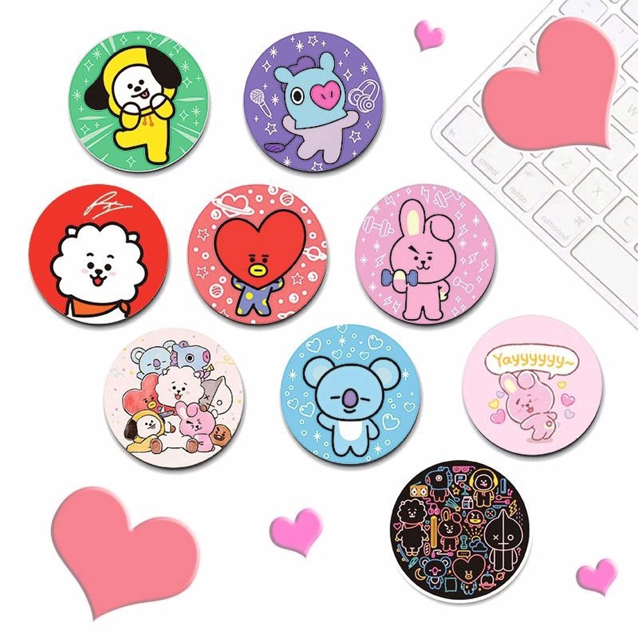 Giá Đỡ Điện Thoại In Hình Bt21 Đáng Yêu