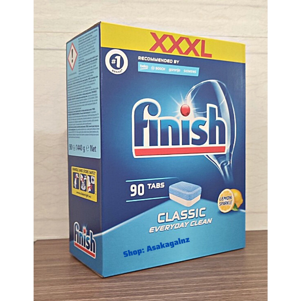  Viên rửa bát Finish Classic hộp 90v( Khuyến mại 2 viên lẻ ).