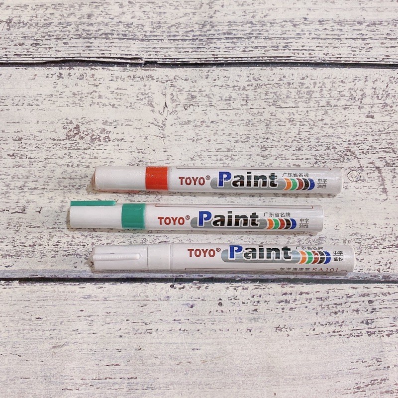 Bút vẽ trang trí lốp xe, viết sơn chấm đầu ốc hiệu TOYO Paint