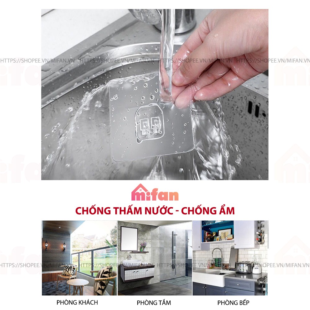 Móc Dán Tường Treo Chậu, Thau , Thớt, Đồ dùng phòng tắm, Nhà bếp - Inox thép không gỉ keo dính siêu chắc - MIFAN | BigBuy360 - bigbuy360.vn