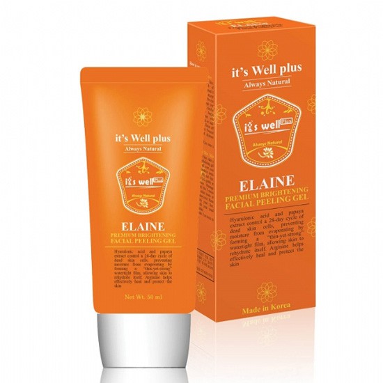 Gel tẩy da chết làm sạch và sáng da Elaine-Elaine Premium Brightening Facial Peeling Gel 50ml