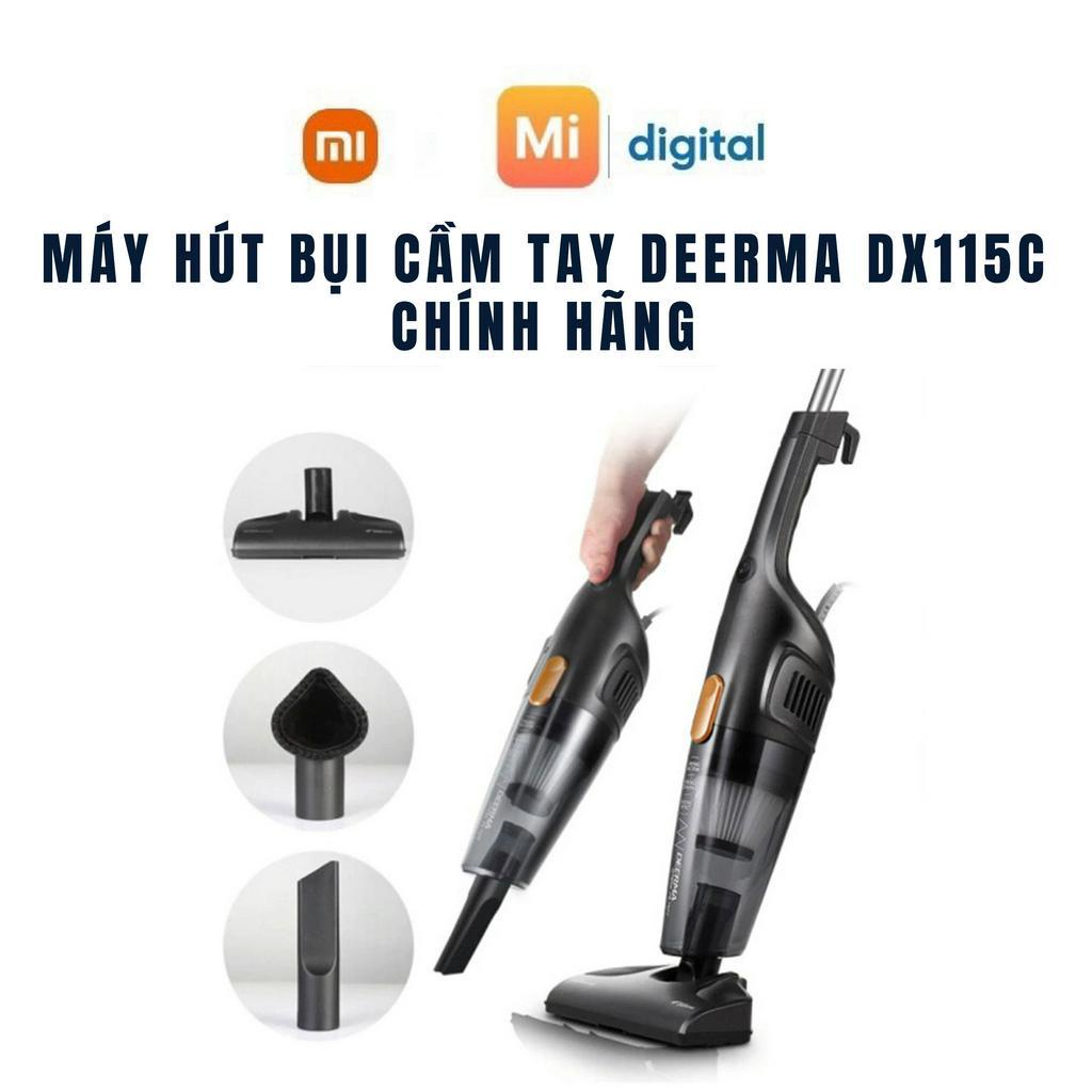 Máy hút bụi cầm tay Deerma DX115C Lực hút 15000Pa Hàng chính hãng BH 12 tháng