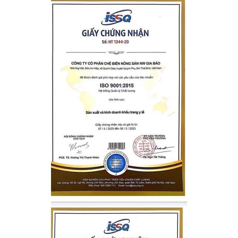 Khẩu trang y tế gia bảo hàng chuẩn 4 lớp