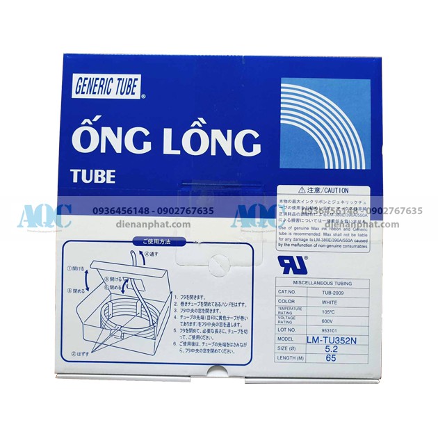 Ống lồng đầu cos dùng cho dây 1.5, 2.5, 4, 6.0 mm2
