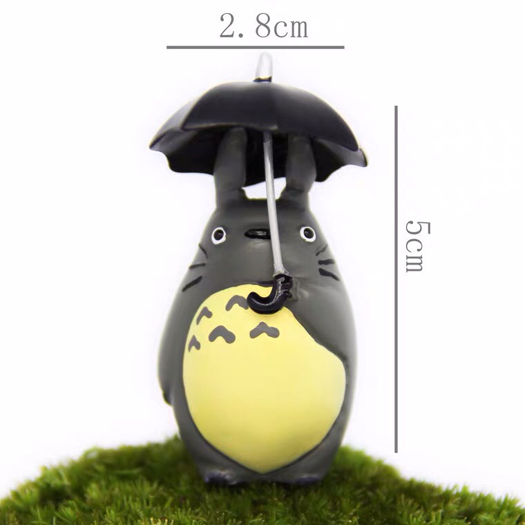 Set 10 mô hình tiểu cảnh TOTORO mini nhiều kiểu dáng đáng yêu trang trí bàn học, phòng ngủ,quà tặng-Ráp