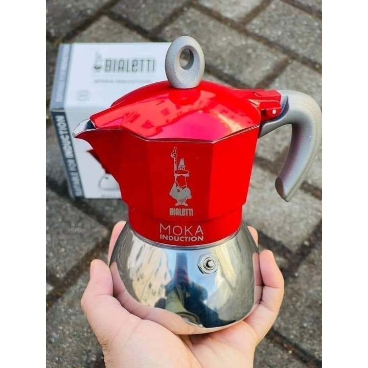 🇩🇪Ấm pha cà phê Bialetti Moka Express ITALY xinh đẹp dùng được bếp từ  - Made in Romania