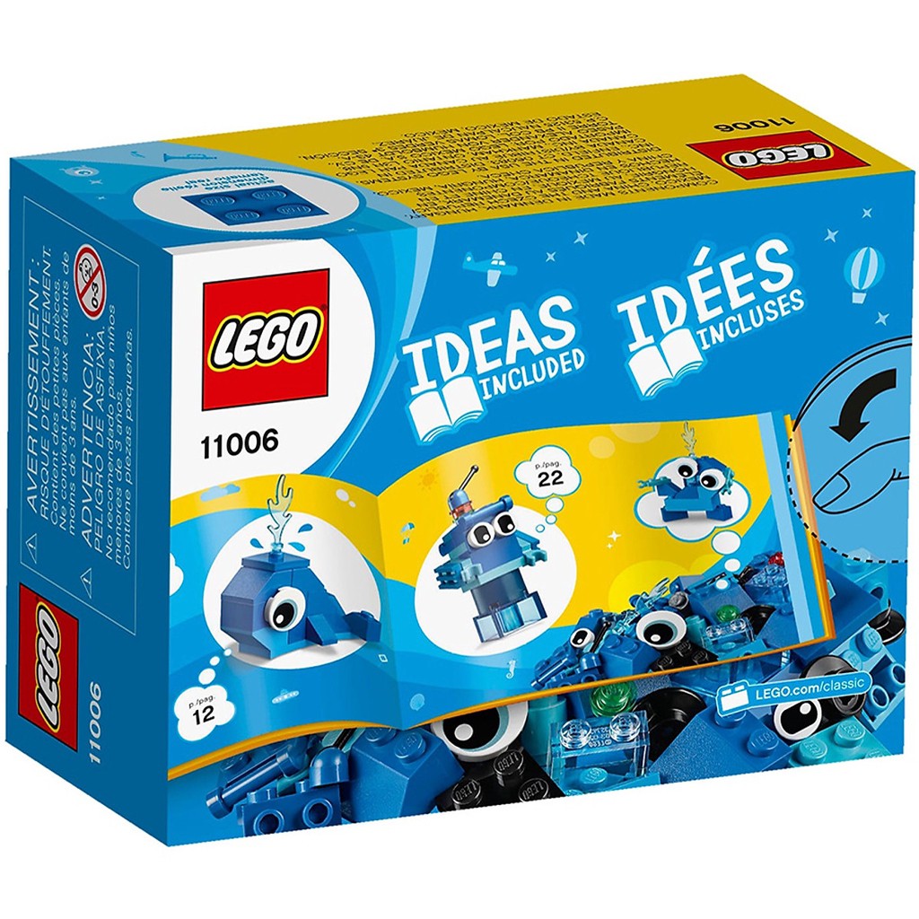Đồ Chơi Lắp Ghép LEGO Classic Hộp Lắp Ráp Sáng Tạo Xanh Dương 11006 (52 Chi Tiết)