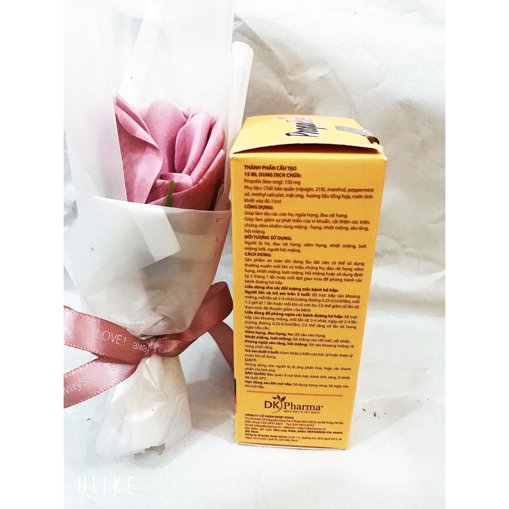 Xịt họng keo ong PROPOBEE SPRAY, giúp làm dịu các cơn ho, ngứa họng, đau rát họng, giảm nhiệt miệng, sâu răng, hôi miệng