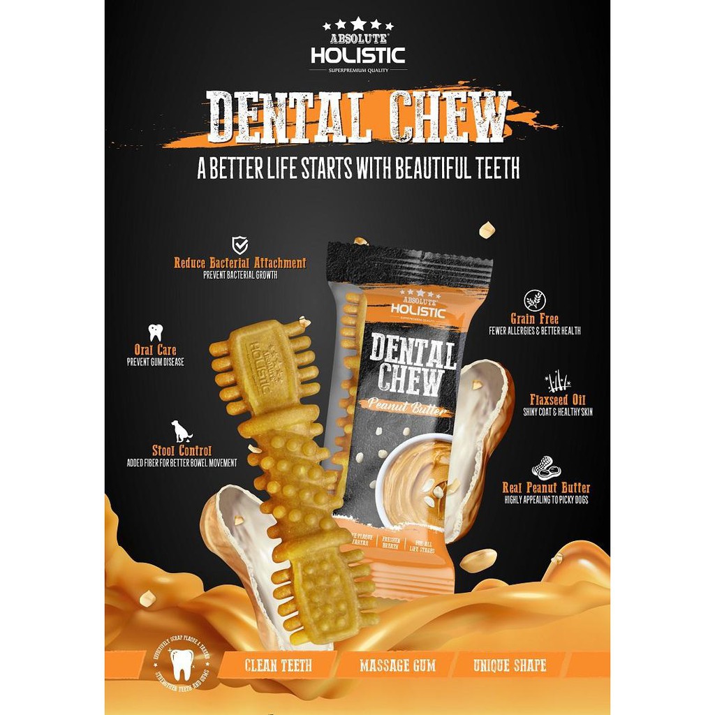 Xương nhai khử mùi răng miệng Dental Chew 25g