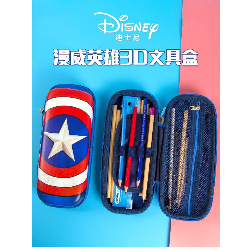 Disney Túi đựng bút thiết kế hình Marvel phong cách hàn quốc giản dị