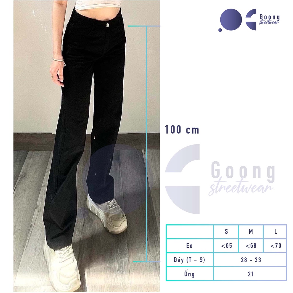 Quần Jeans, baggy jean nữ cao cấp ống suông, rộng hàng hottrend 2022 | BigBuy360 - bigbuy360.vn