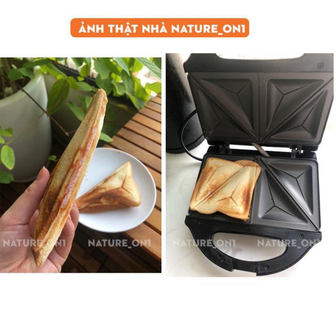 Máy Nướng Bánh Mì Sanwich NIKAI Nhanh Chóng, Thiết Kế An Toàn Tiện Dụng - Máy Ép Bánh Mì 2 ngăn