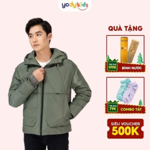 Áo phao nam YODY có mũ siêu ấm PHM3002 😍 ^.