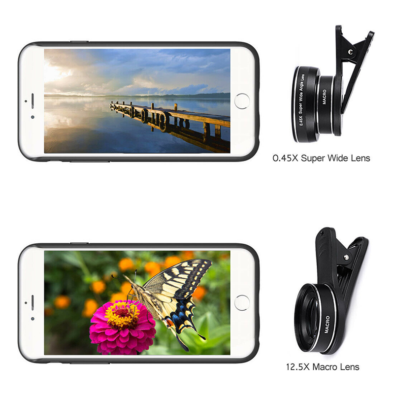 Ống Kính Góc Rộng Rgvn 0.45x Và 15x Macro Cho Camera Iphone