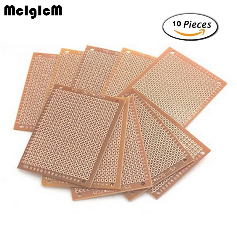 Bộ 10 bảng mạch thí nghiệm dạng đục lỗ 5x7cm chuyên dụng DIY