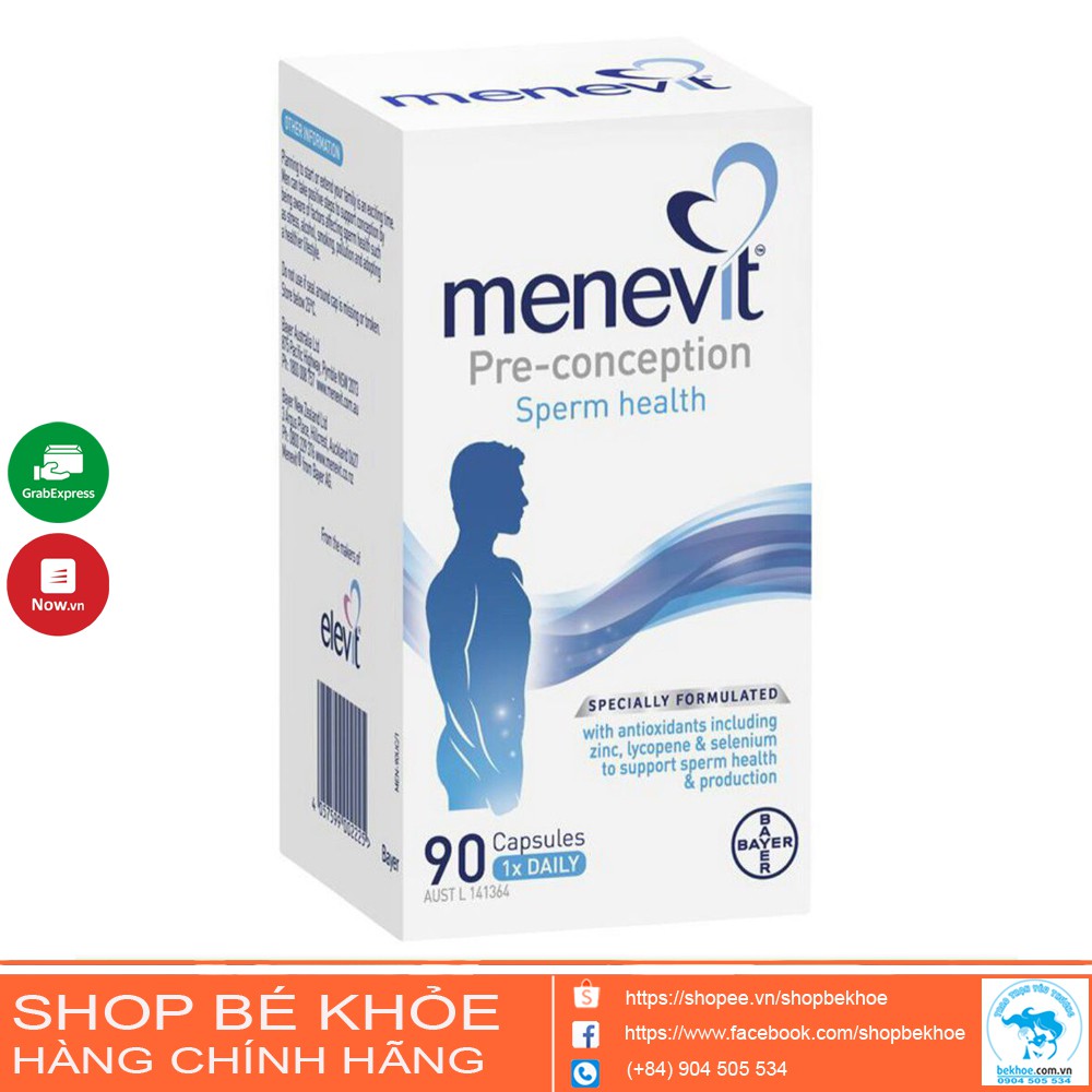 Menevit pre conception - Viên uỗng hỗ trợ sinh sản nam giới