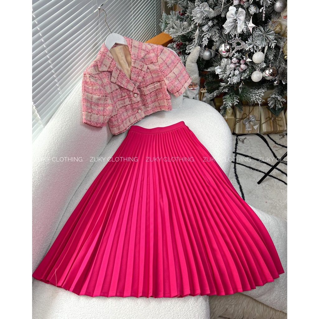 ZUKY ÁO TWEED TAY NGẮN NHIỀU MÀU | BigBuy360 - bigbuy360.vn