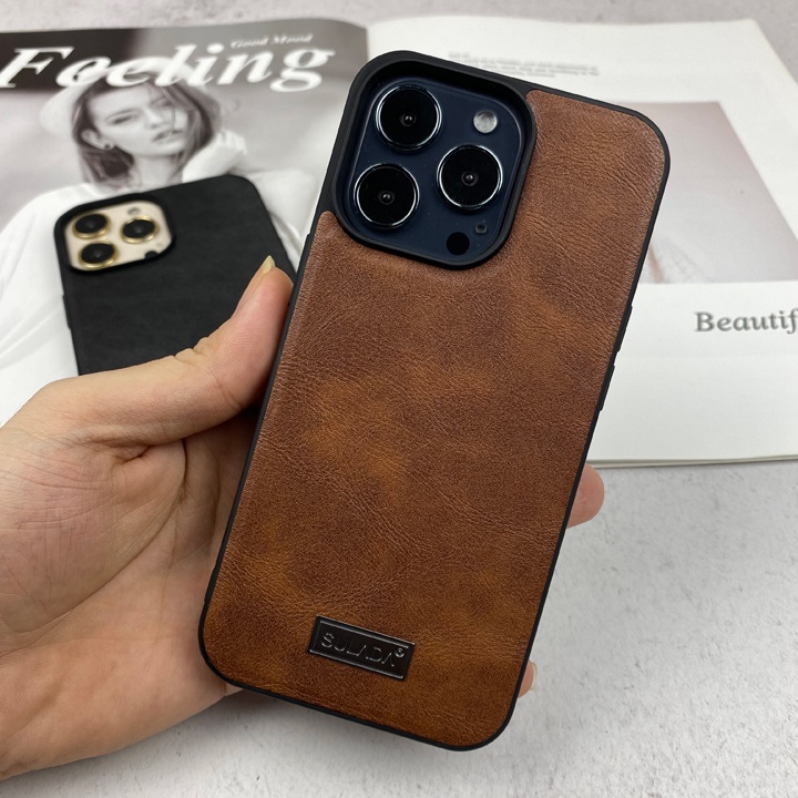 Ốp Lưng iPhone 13/13mini/13Pro/13ProMax Chất Liệu Da Cao Cấp | Hãng SULADA - Mã TZAC233