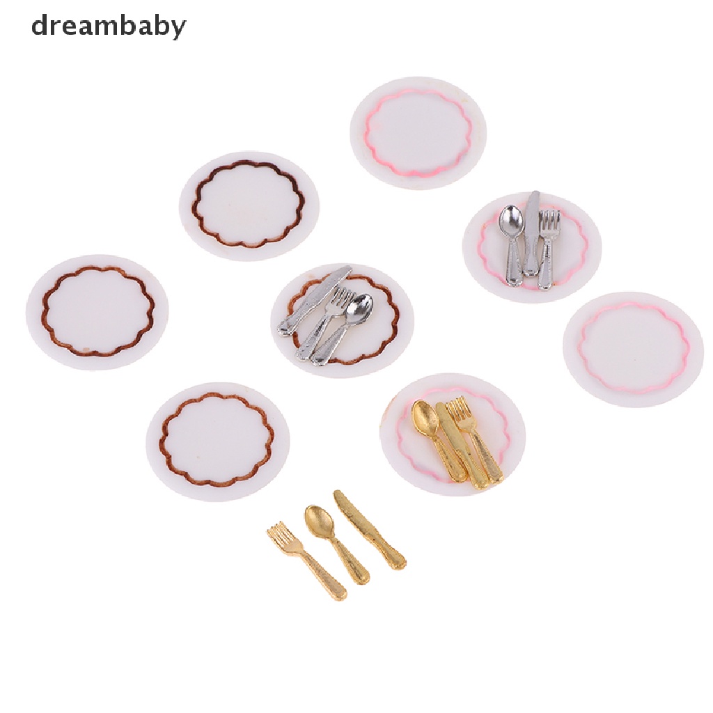 Bộ Dao Muỗng Nĩa Tỉ Lệ 1: 12 Dùng Trang Trí Nhà Búp Bê