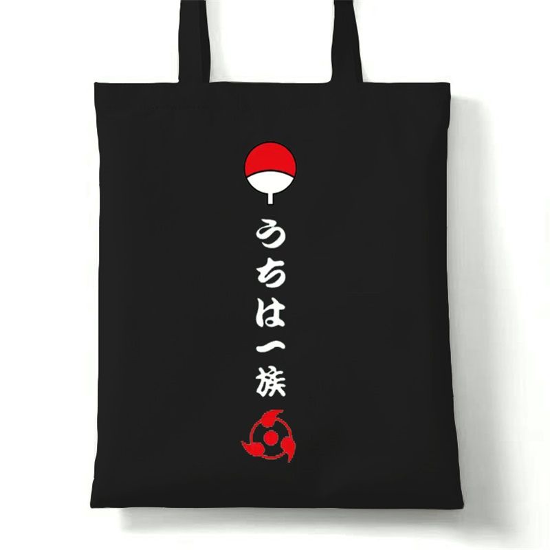 Túi Xách Canvas Cỡ Lớn In Họa Tiết Anime Naruto Sasuke Cho Nữ