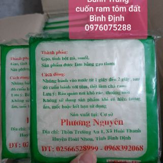 Combo 10 xấp Bánh Tráng cuốn chả ram tôm đất Bình Định