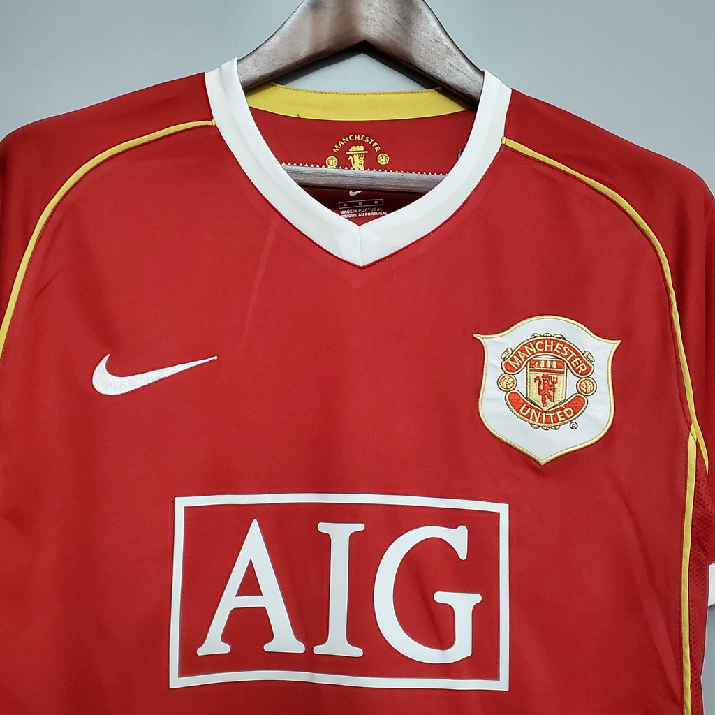 Áo Thun Đá Banh Đội Tuyển Manchester United 06-07 Phong Cách Retro