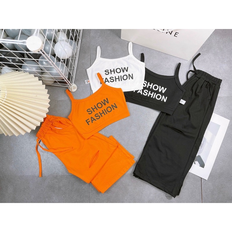 Set show fashion ống suông cho bé gái 12-24kg