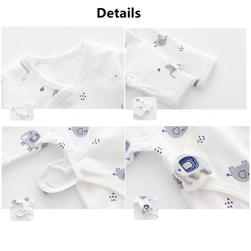 Bộ Đồ Ngủ Cotton Liền Thân Phong Cách Kimono 2022 Cho Bé Sơ Sinh