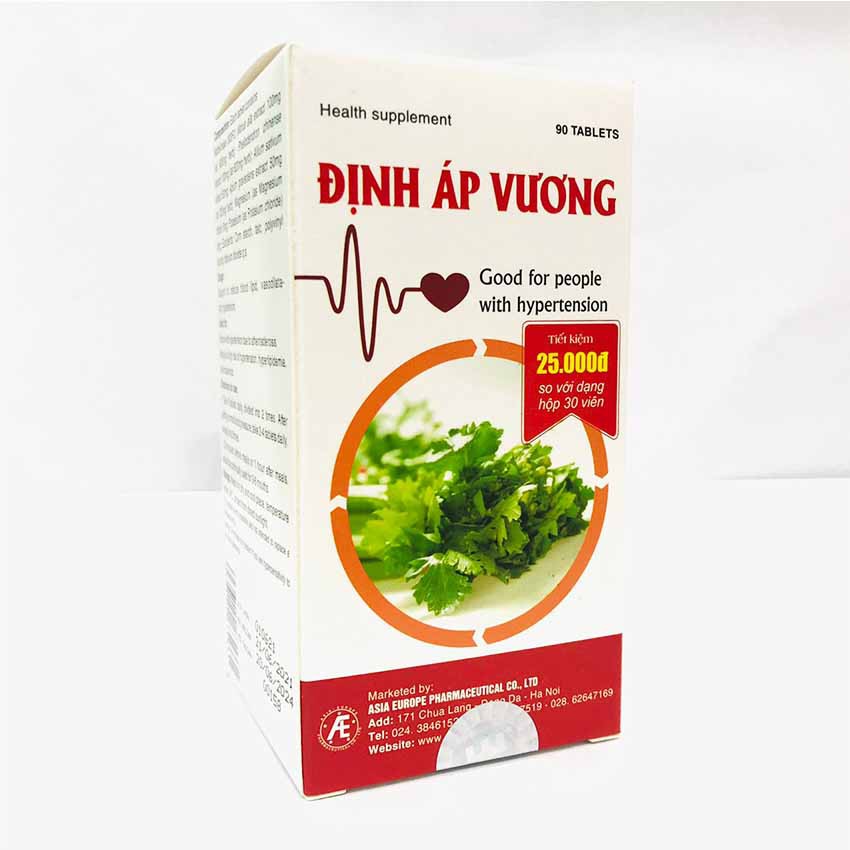 Định Áp Vương Hộp 90 Viên là giải pháp hiệu quả và toàn diện giúp ổn định huyết áp - Cvspharmacy