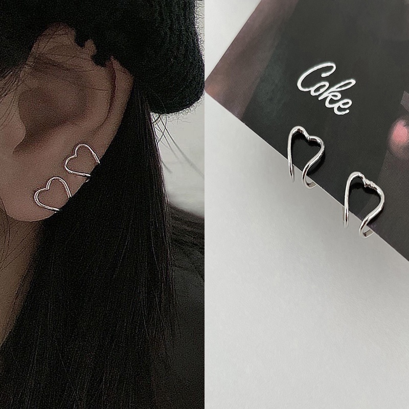 Khuyên Kẹp Vành Tai Hình Trái Tim Thời Trang Cá Tính Cho Nữ 2022