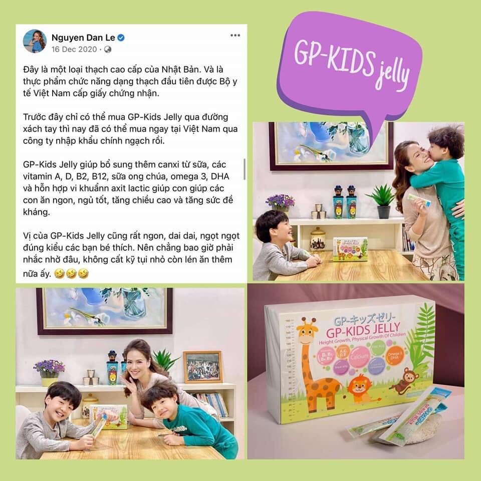Thạch Gp - Kids Jelly Nhật Bổ Sung Vitamin Hỗ Trợ Phát Triển Chiều Cao, Tăng Cường Hệ Miễn Dịch, Não Bộ Cho Bé