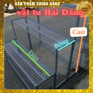 Kệ bậc thang 3 tầng,kệ vỉ lưới ô vuông,kệ sắt v lỗ đa năng để cây cảnh cao nhiều kích thước