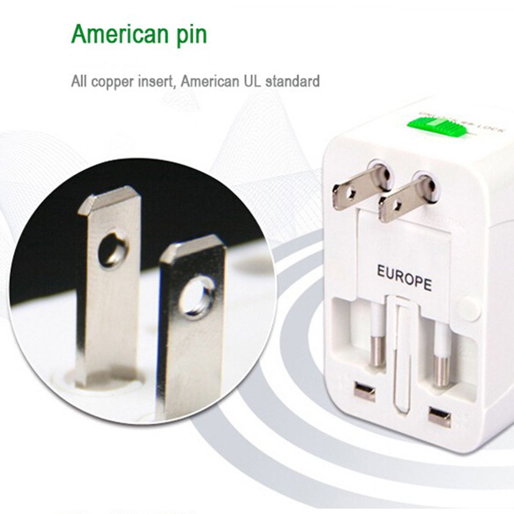 Runbu-International Power Converter All-in-one Travel Adapter Socket without USB Aluminum Iron Type