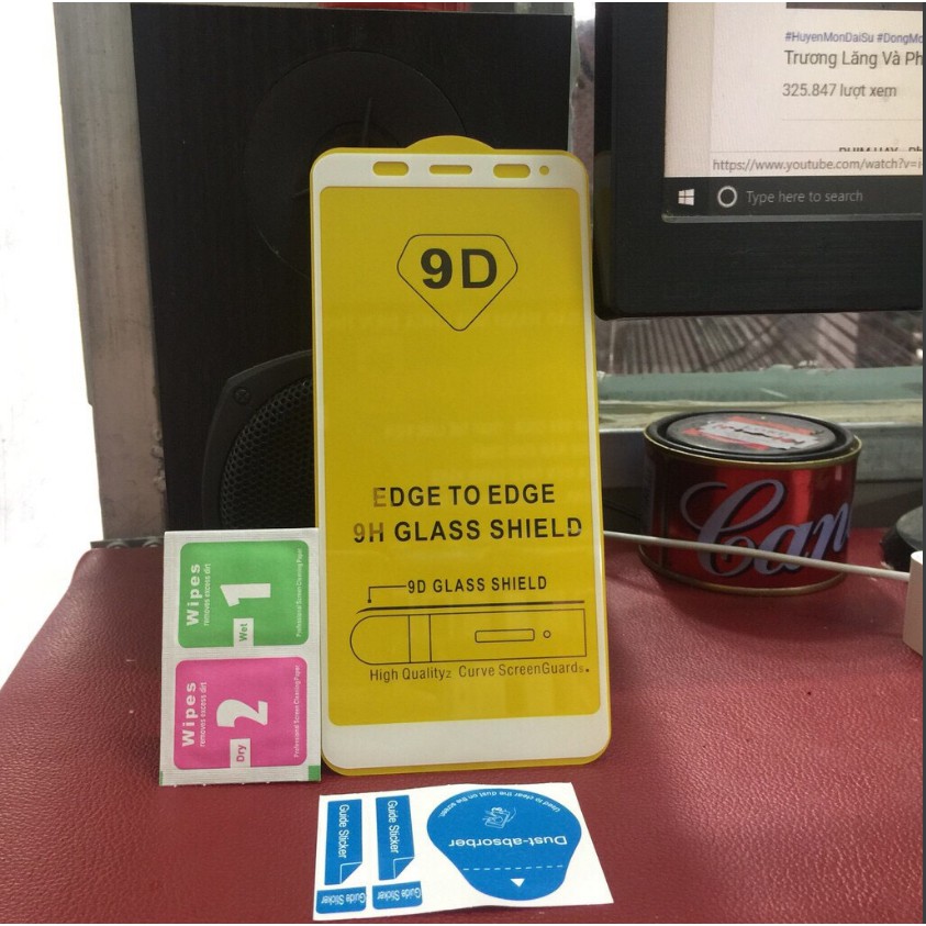 Kính Cường Lực 9D full màn cho Xiaomi Note 5 Pro Không Chấm Li Ty tặng keo chống hở viền