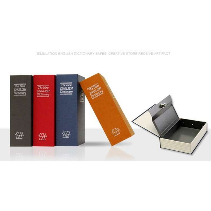 Két sắt mini hình cuốn sách size nhỏ 18cm