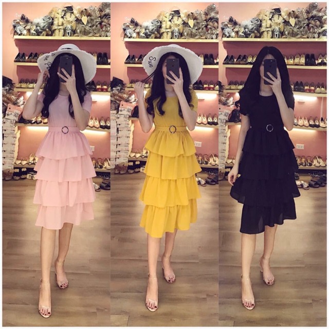 vấy tầng vintage