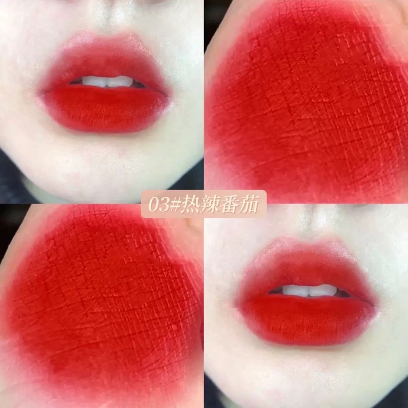 🍓VONGEE🍓Set 4 thỏi son kem lì lâu trôi nội địa trung